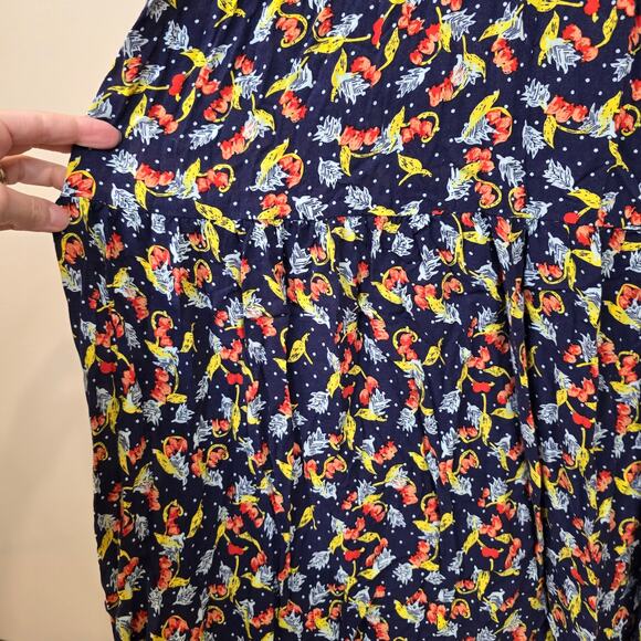 Women's Quiksilver Blue Floral Maxi Dress Cross Back | Size XS - Picture 8 of 11